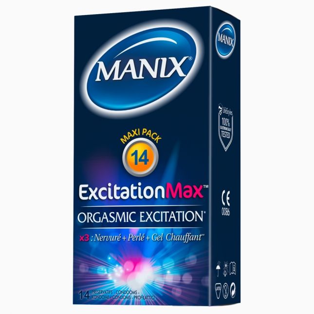 Презервативи - Manix Excitation Max, 14 шт.