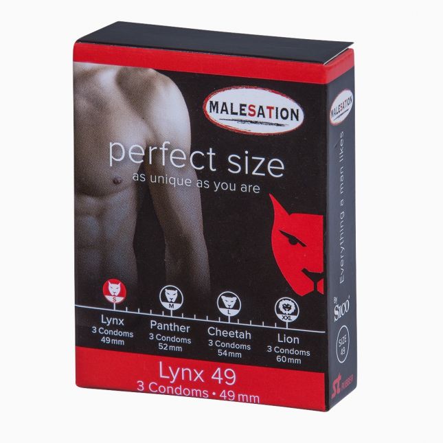 Презервативи - MALESATION Lynx, 49 мм