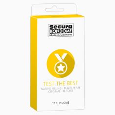 Презервативи - Secura Test the Best, 12 шт.