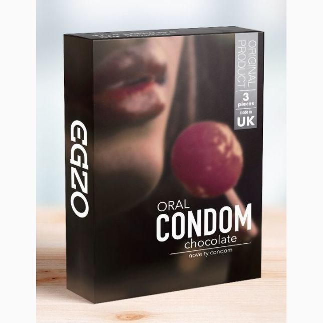 Презерватив із смаком шоколаду EGZO Chocolate (упаковка 3 шт)