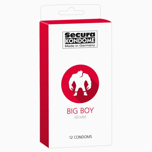 Презервативи - Secura Big Boy 60 мм, 12 шт.