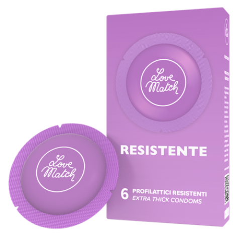 Презервативи - Resistente (Strong), 54 мм, 6 шт.