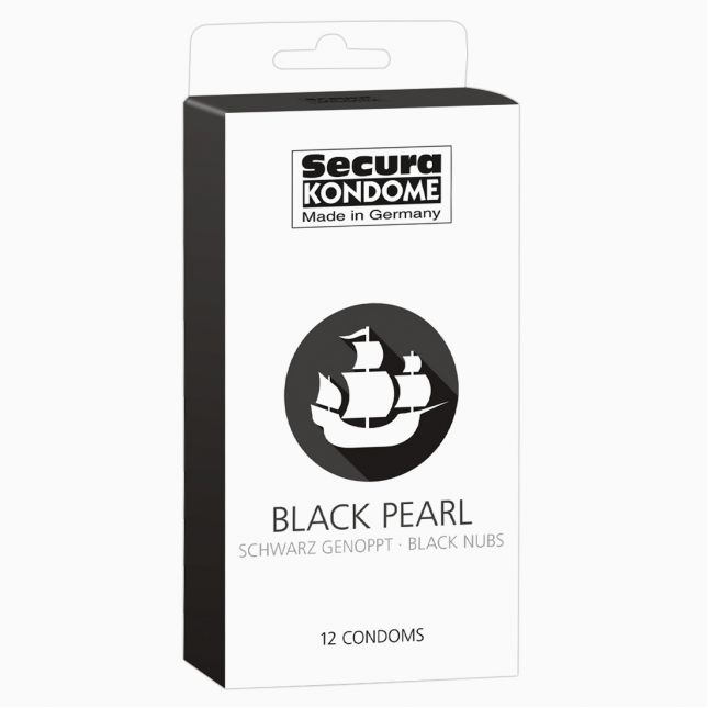 Презервативи - Secura Black Pearl, 12 шт.