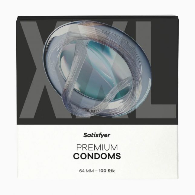 Презервативи - Satisfyer Premium Condoms 64 мм (XXL), 100 шт. Презервативи - Satisfyer Premium Condoms 64 мм (XXL), 100 шт.