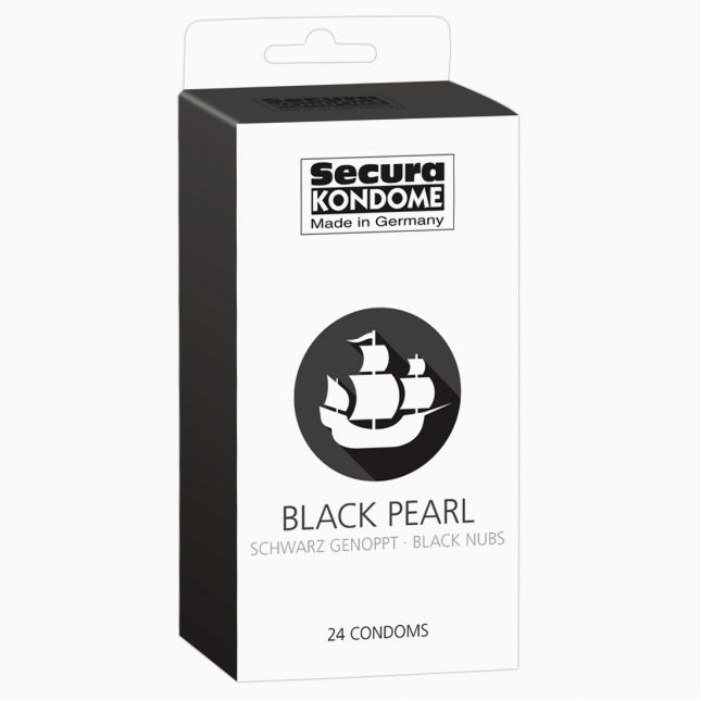 Презервативи - Secura Black Pearl, 24 шт.