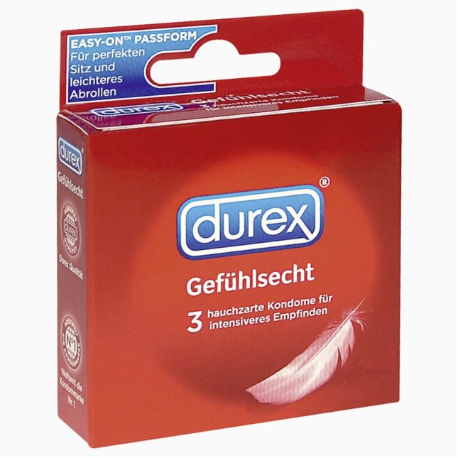 Презервативи - Durex Gefühlsecht, 3 шт.