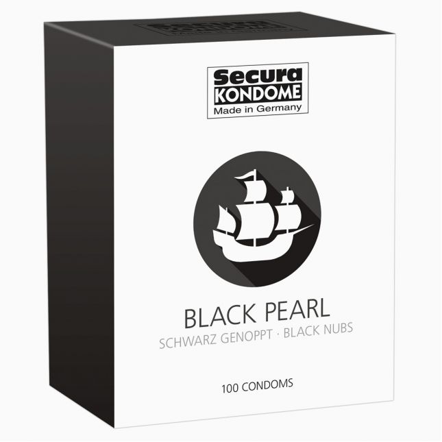 Презервативи - Secura Black Pearl, 100 шт.