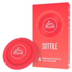 Презервативи - Sottile (Thin), 54 мм, 6 шт.