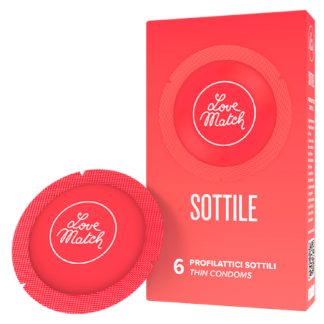 Презервативы - Sottile (Thin), 54 мм, 6 шт.