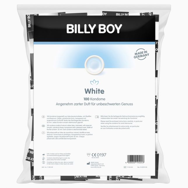 Презервативи - Billy Boy White, 100 шт.