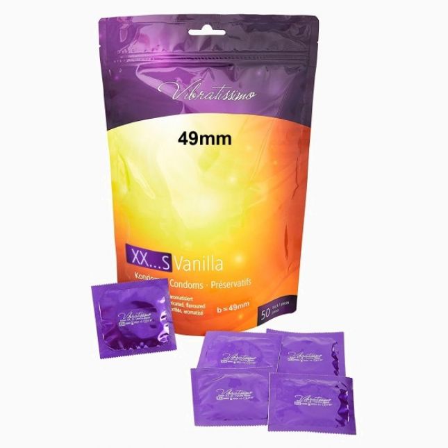 Презервативи - Vibratissimo XX.S Vanilla, 49 мм, 50 шт.