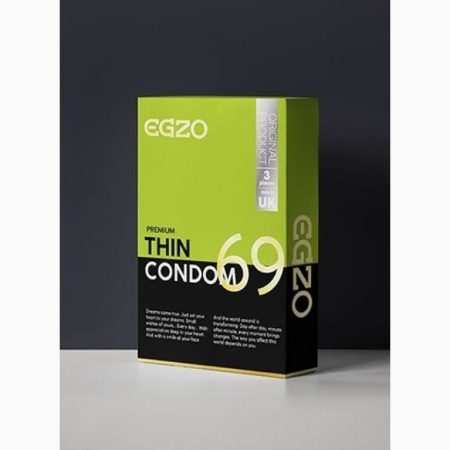 Тонкі презервативи EGZO Thin (упаковка 3 шт)