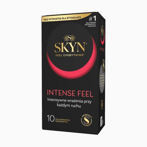 Безлатексні преміум-презервативи SKYN Intense Feel 10 шт, точковий рельєф