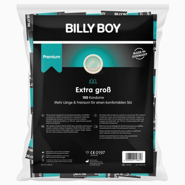Презервативи - Billy Boy XXL Condoms, 100 шт.