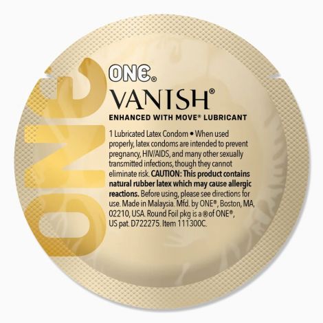Презерватив ONE Vanish Hyperthin, 1 шт, ультратонкий, зі змазкою