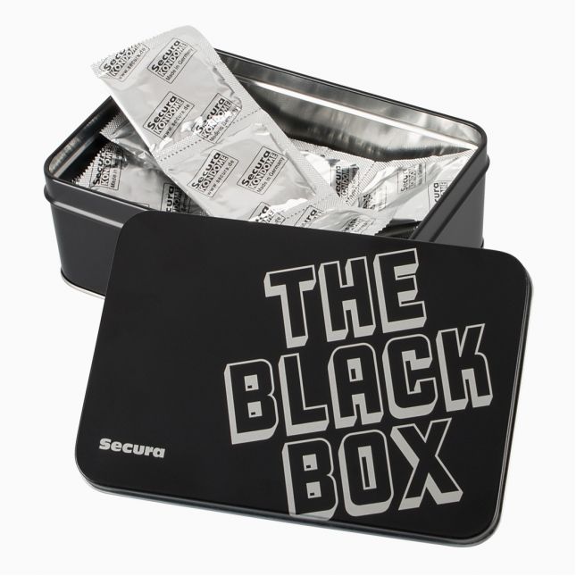 Презервативи - Secura The Black Box, 50 шт.