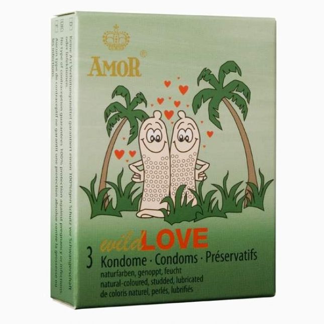 Презервативи - Amor Wild Love, 3 шт.