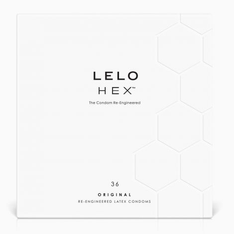 Презервативи LELO HEX Condoms Original 36 Pack, тонкі та суперміцні