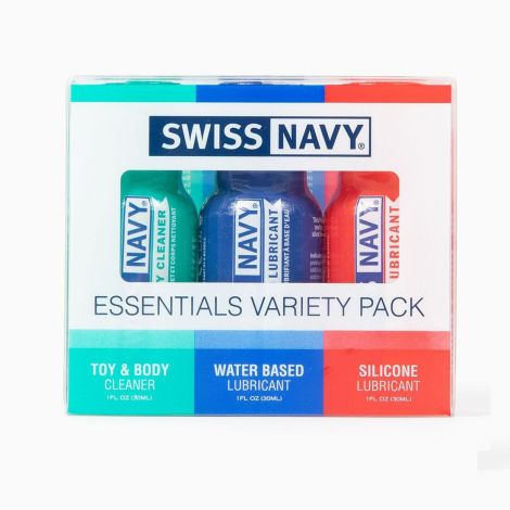 Розпродаж!!! Набір Swiss Navy Essentials Variety Pack 3 х 30 мл (термін 21.01.2027)