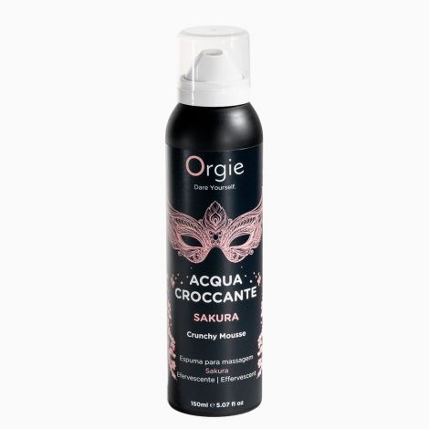 Массажная пенка Orgie – Acqua Croccante Sakura (150 мл), эффект лопающихся пузырьков