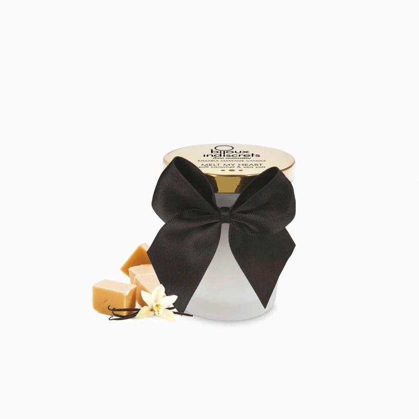 Свічка для масажу та поцілунків Bijoux Indiscrets Melt My Heart Caramel, подарункове паковання, 70 мл Свічка для масажу та поцілунків Bijoux Indiscrets Melt My Heart Caramel, подарункове паковання, 70 мл