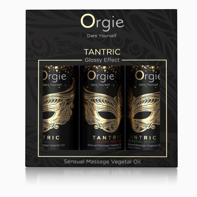 Набір масажних олійок - Orgie Tantric Sensual Massage Oil, 3*30 мл
