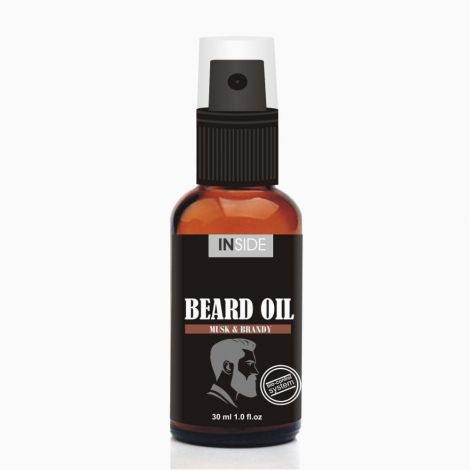 Inside Beard Oil засіб для бороди з олією макадами і запахом Мускусу і Бренді 30 мл