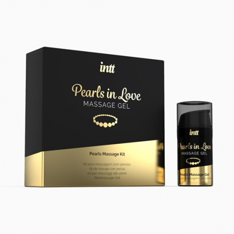 Набір для інтимного масажу - Intt Pearls In Love Massage Gel, 15 мл