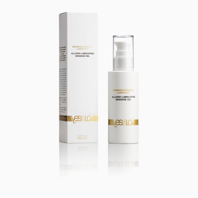 Масажний гель-змазка YESforLOV ALLOVER LUBRICATING MASSAGE GEL 100 мл, силіконова основа