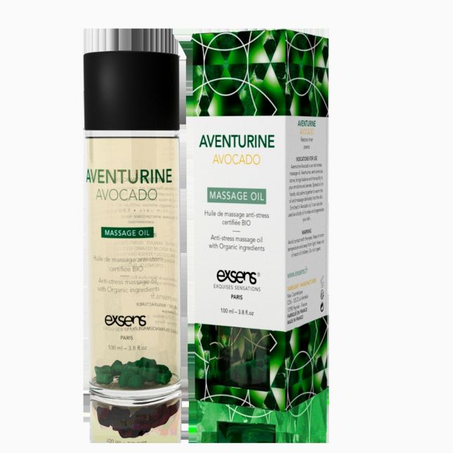 Распродажа!!! Массажное масло EXSENS Aventurine Avocado (анти-стресс) 100мл (срок 09.2023)