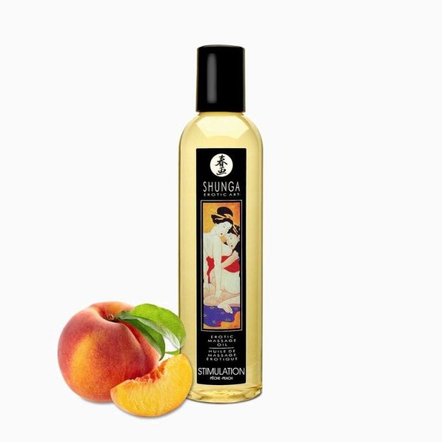 Масажна олія Shunga Stimulation - Peach (250 мл)