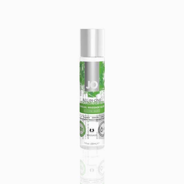 Гель для масажу на силіконовій основі System JO ALL - IN - ONE MASSAGE GLIDE - CUCUMBER (30 мл)