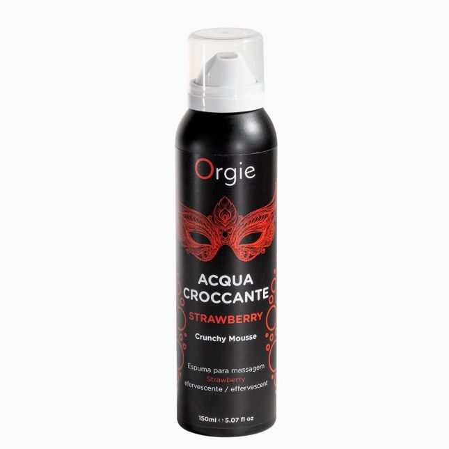 Массажная пенка Orgie – Acqua Croccante Strawberry (150 мл), эффект лопающихся пузырьков