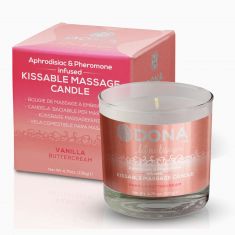 Масажна свічка DONA Kissable Massage Candle Vanilla Buttercream (125 мл)
