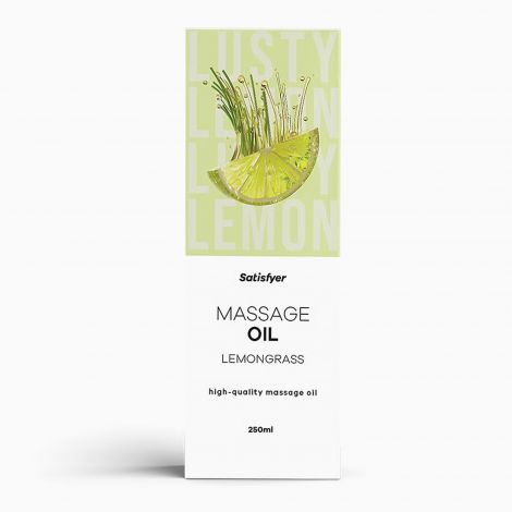 Масажна олійка - Satisfyer Massage Oil Lemongrass, 250 мл (05.2027)
