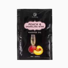 Масажна олійка - Secret Play Peach & Sparkling Wine, 10 мл
