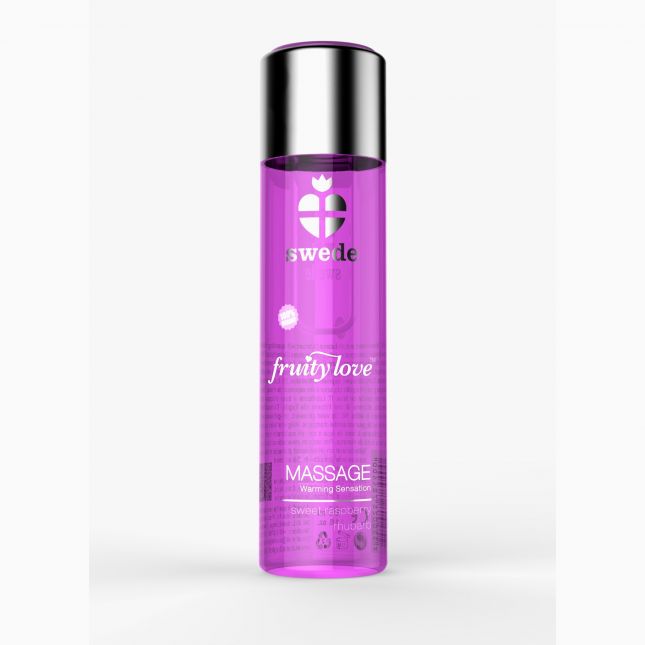 Масажна олія - Swede Fruity Love Sweet Raspberry Rhubarb, 60 мл