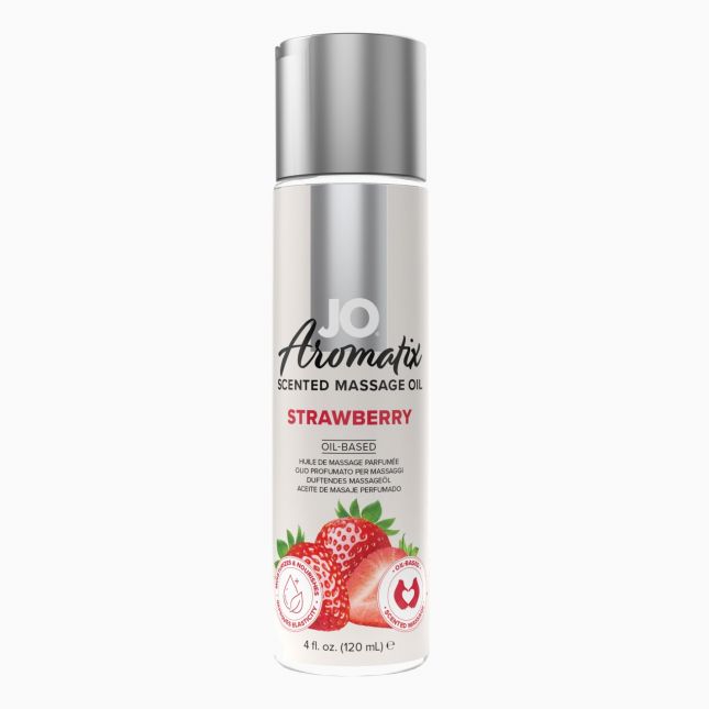 Натуральна масажна олія System JO Aromatix — Massage Oil — Strawberry 120 мл