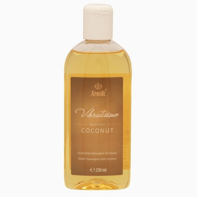 Масажна олія - Vibratissimo Coconut з ароматом кокоса, 250 мл