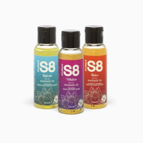 S8 Massage Oil Box - набір масажних олій, 3x 50 мл