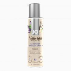 Масажна олія System JO - Naturals Massage Oil - Lavender & Vanilla з натуральними ефірними оліями (1