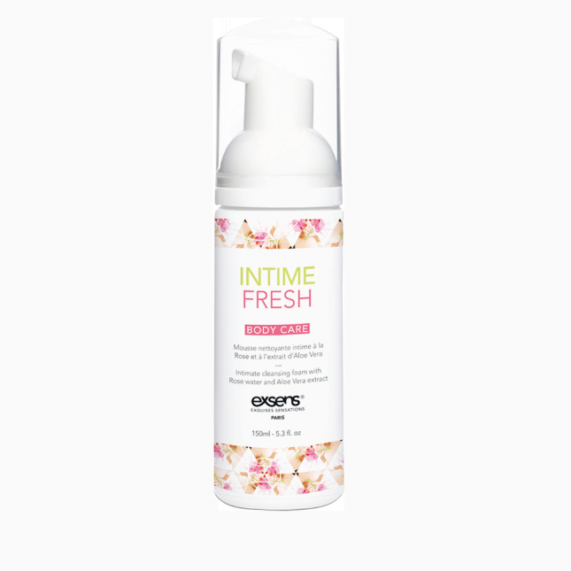 Піна для інтимної гігієни EXSENS Intime Fresh 150 мл, екстракт троянди і алое вера, натуральна
