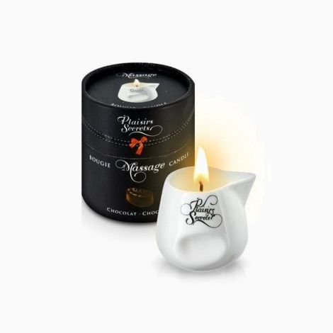 Розпродаж!!! Масажна свічка Plaisirs Secrets Chocolate 80 мл (термін 03.2026)