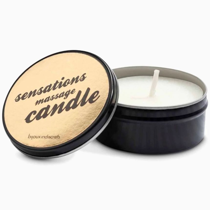 Масажна свічка Bijoux Indiscrets Scented Massage Candle (35 г), жасмин-троянда Масажна свічка Bijoux Indiscrets Scented Massage Candle (35 г), жасмин-троянда