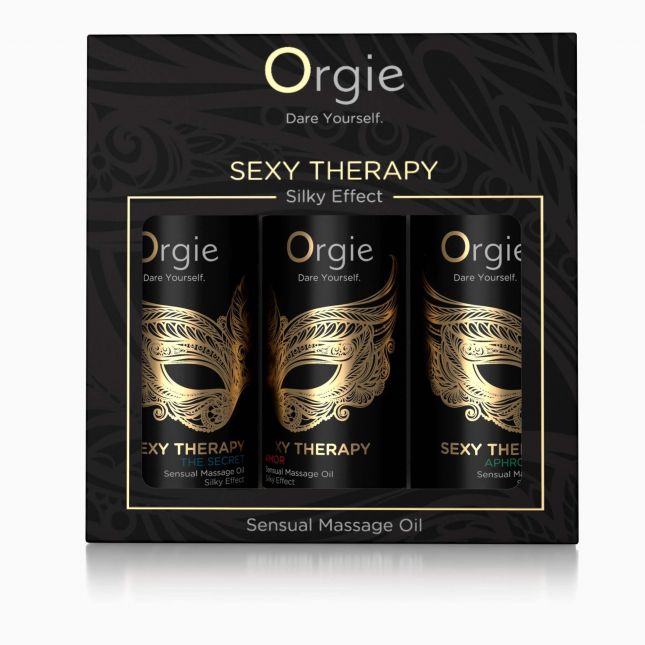 Набір масажних олійок - Orgie Sexy Therapy Massage Oil, 3*30 мл
