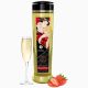 Масажна олійка - Shunga Romance Sparkling Strawberry Wine, 240 мл