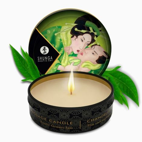 Массажная свеча Shunga Massage Candle, 30 мл (зеленый чай)