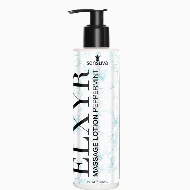 Лосьйон для масажу ніг та ступень Sensuva ELXYR Massage Lotion Peppermint (236 мл)