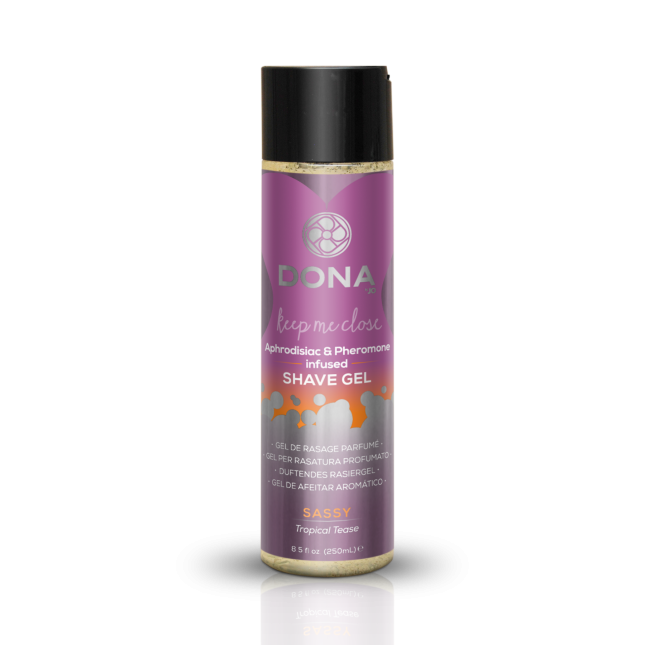 Гель для бритья DONA Intimate Shave Gel: Sassy Tropical Tease (250 мл) с феромонами и афродизиаками