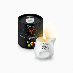 Масажна свічка Plaisirs Secrets Bubble Gum (80 мл) подарункова упаковка, керамічний посуд